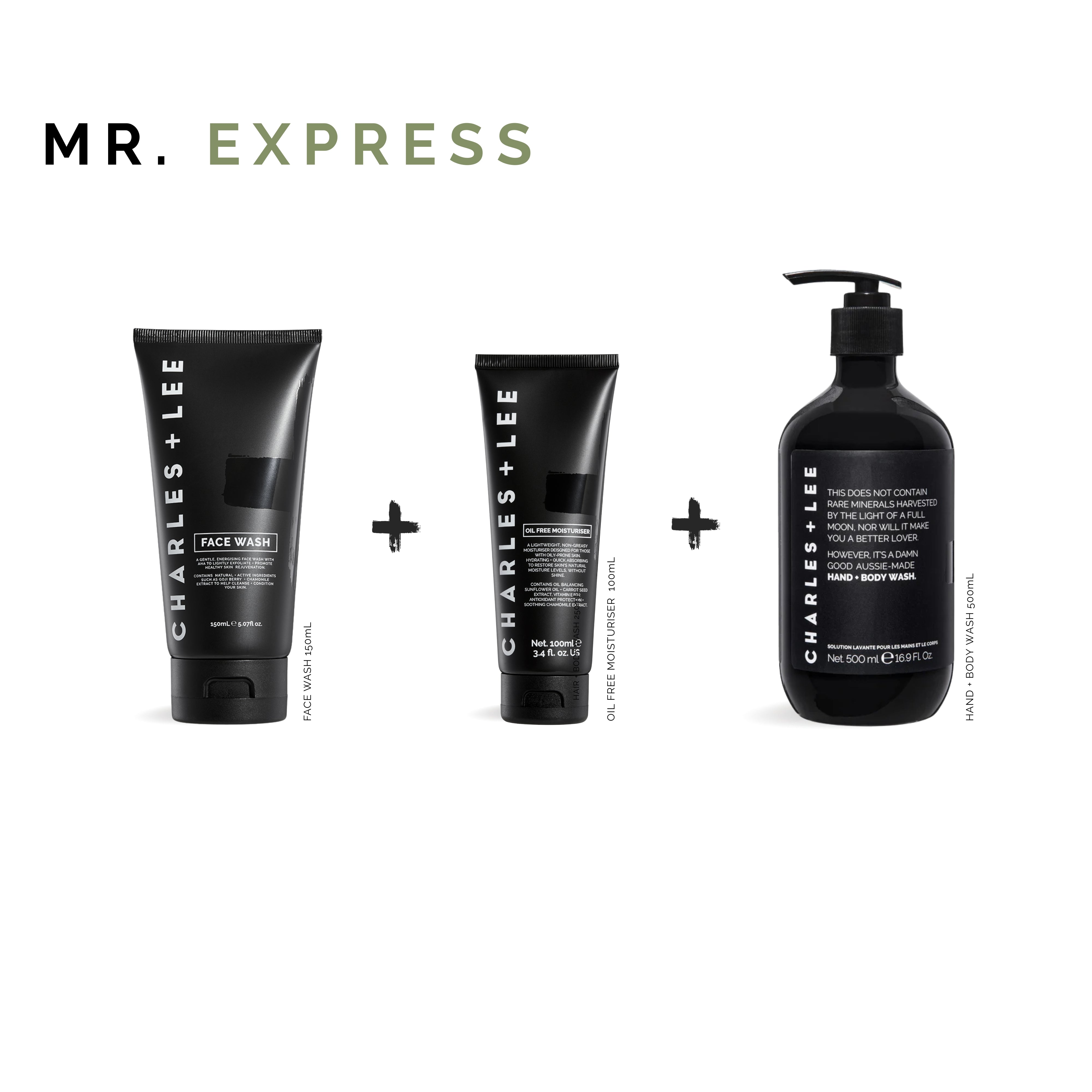 MR EXPRESS + – CHARLES + LEE